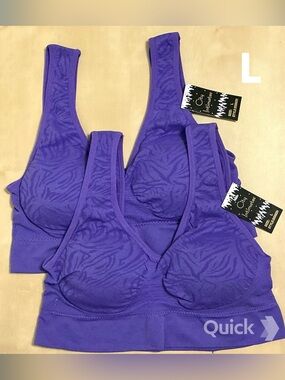 L - NWT 2 pcs Wireless Sports Bralettes Bras